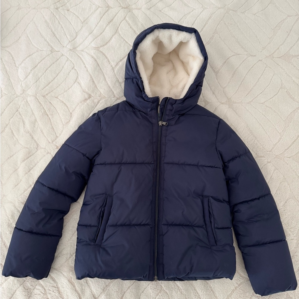 Kids Navy Blue Puffer Jacket